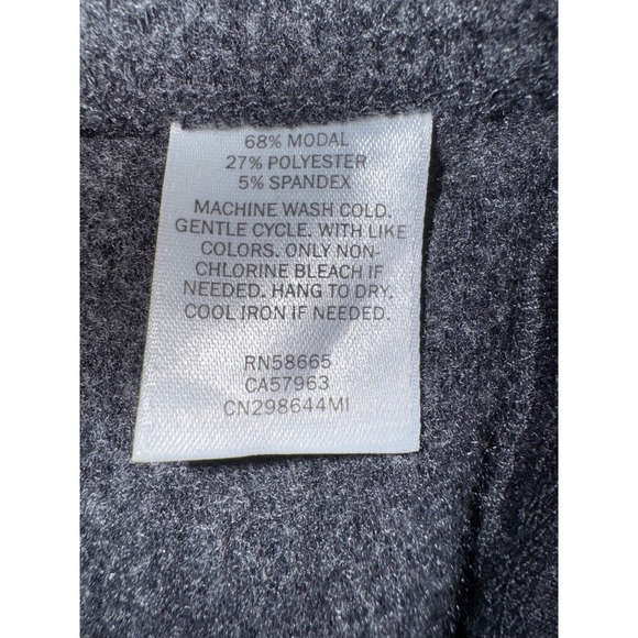 Caslon Womens Gray Asymmetrical Zip Up‎ Funnel Neck Tunic Sweatshirt Medium - Picture 6 of 10